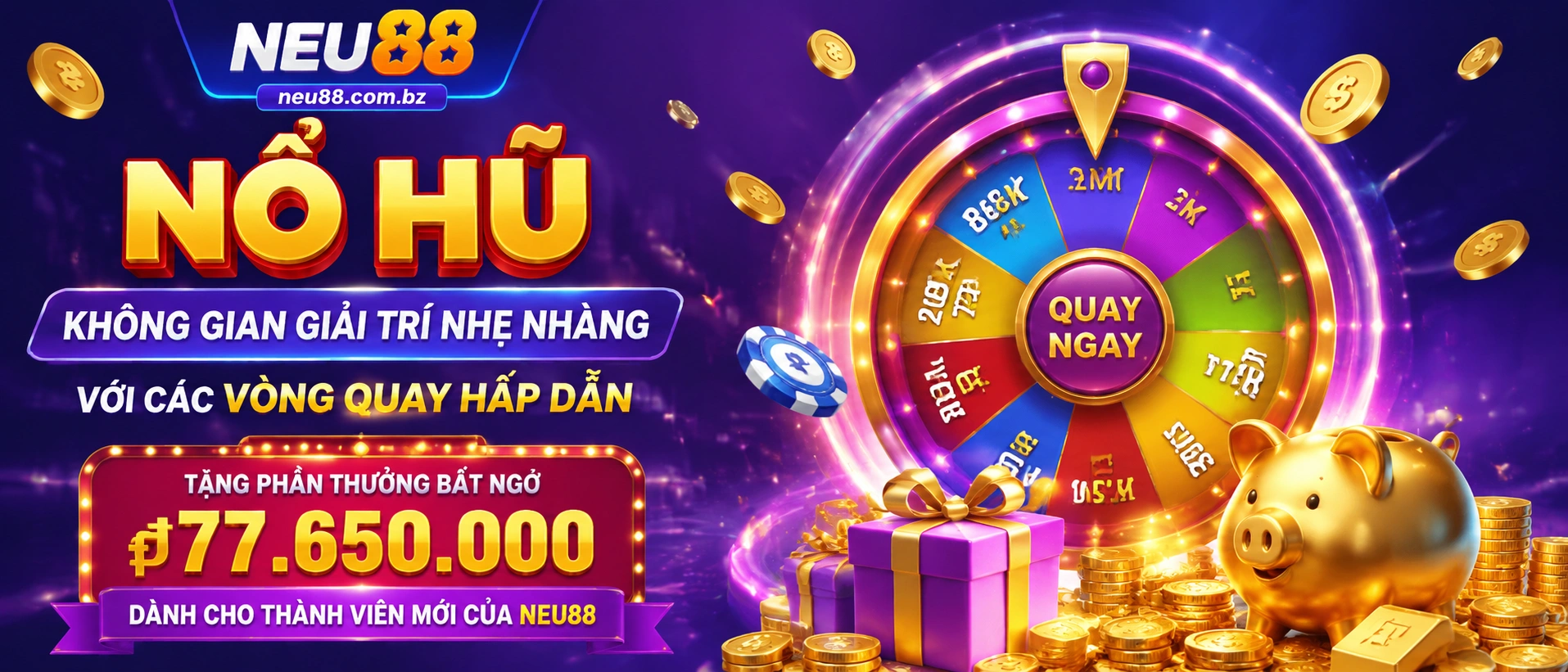 Giao diện Nổ Hũ trên neu88.com.bz
